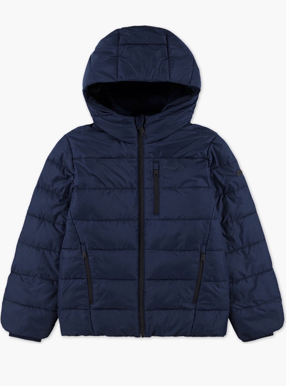 abercrombie kids Navy Hooded Puffer Jacket